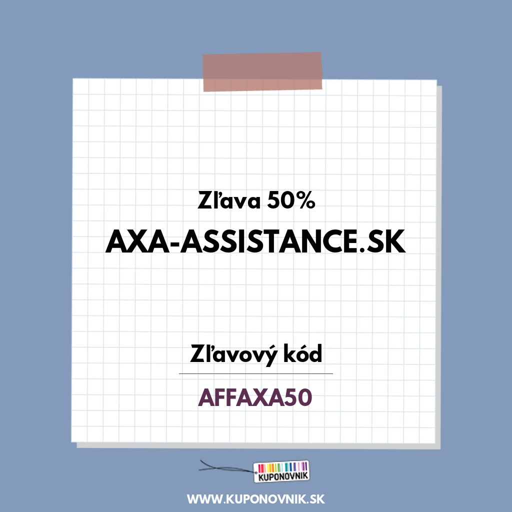 AXA-assistance.sk zľavový kód - Zľava 50%