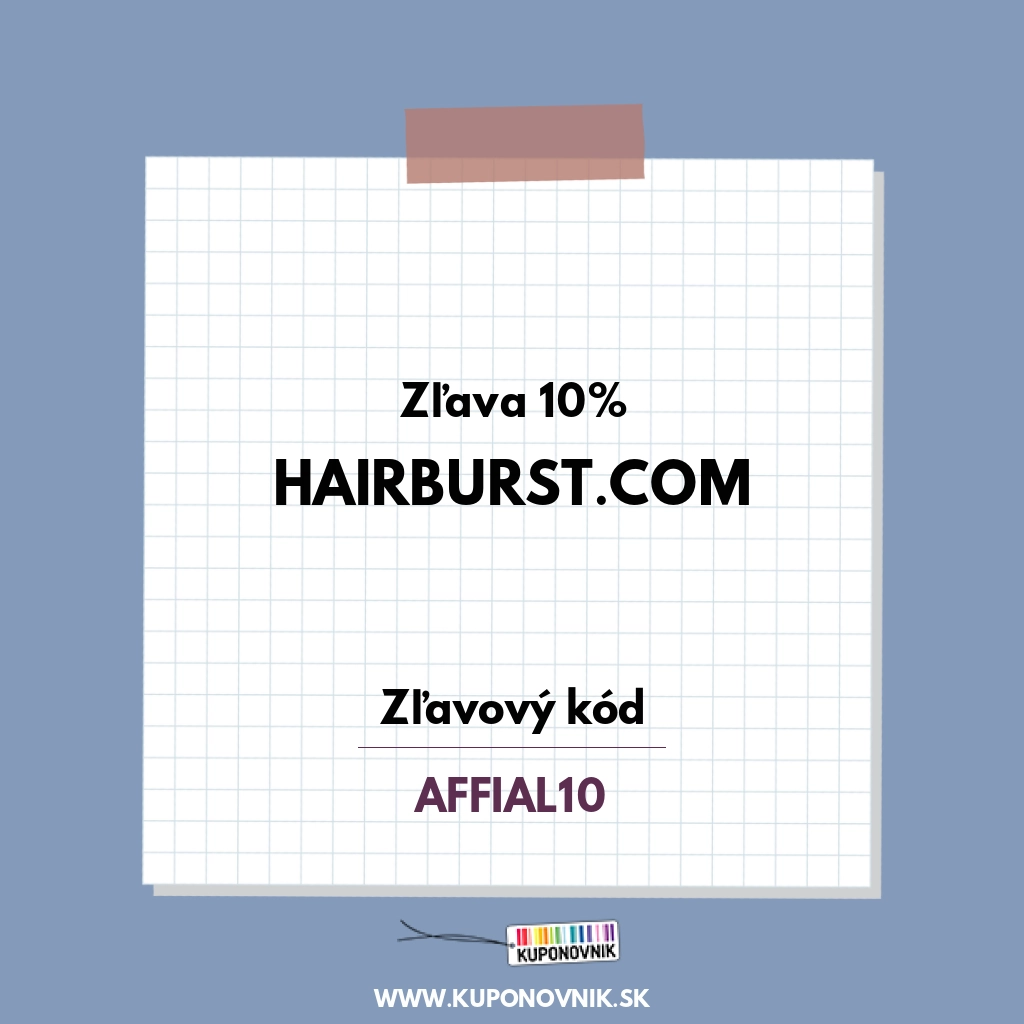 Hairburst.com zľavový kód - Zľava 10%