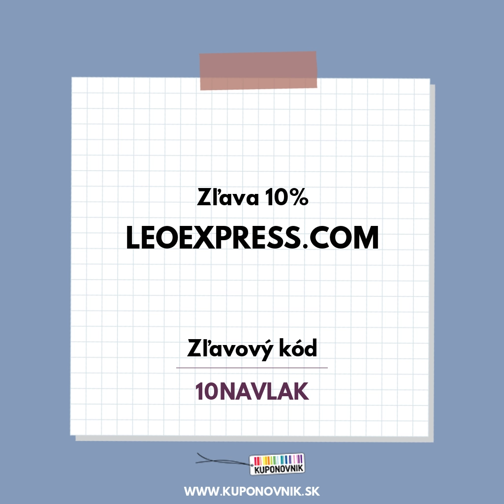 Leoexpress.com zľavový kód - Zľava 10%