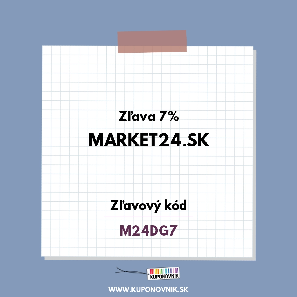Market24.sk zľavový kód - Zľava 7%