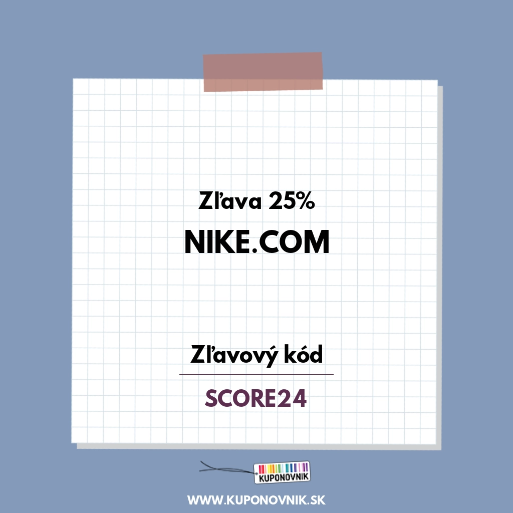 Nike.com zľavový kód - Zľava 25%