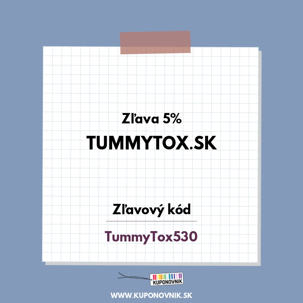 Tummytox.sk zľavový kód - Zľava 5%