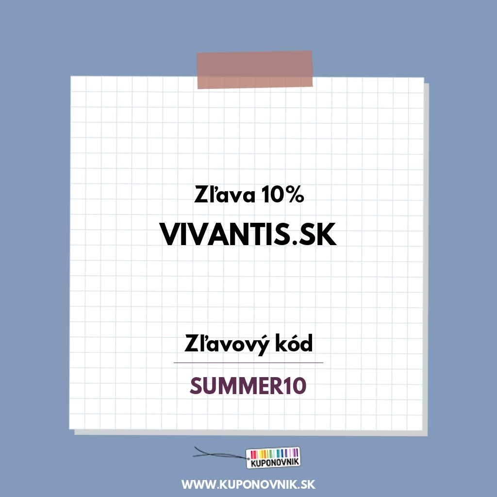 Vivantis.sk zľavový kód - Zľava 10%