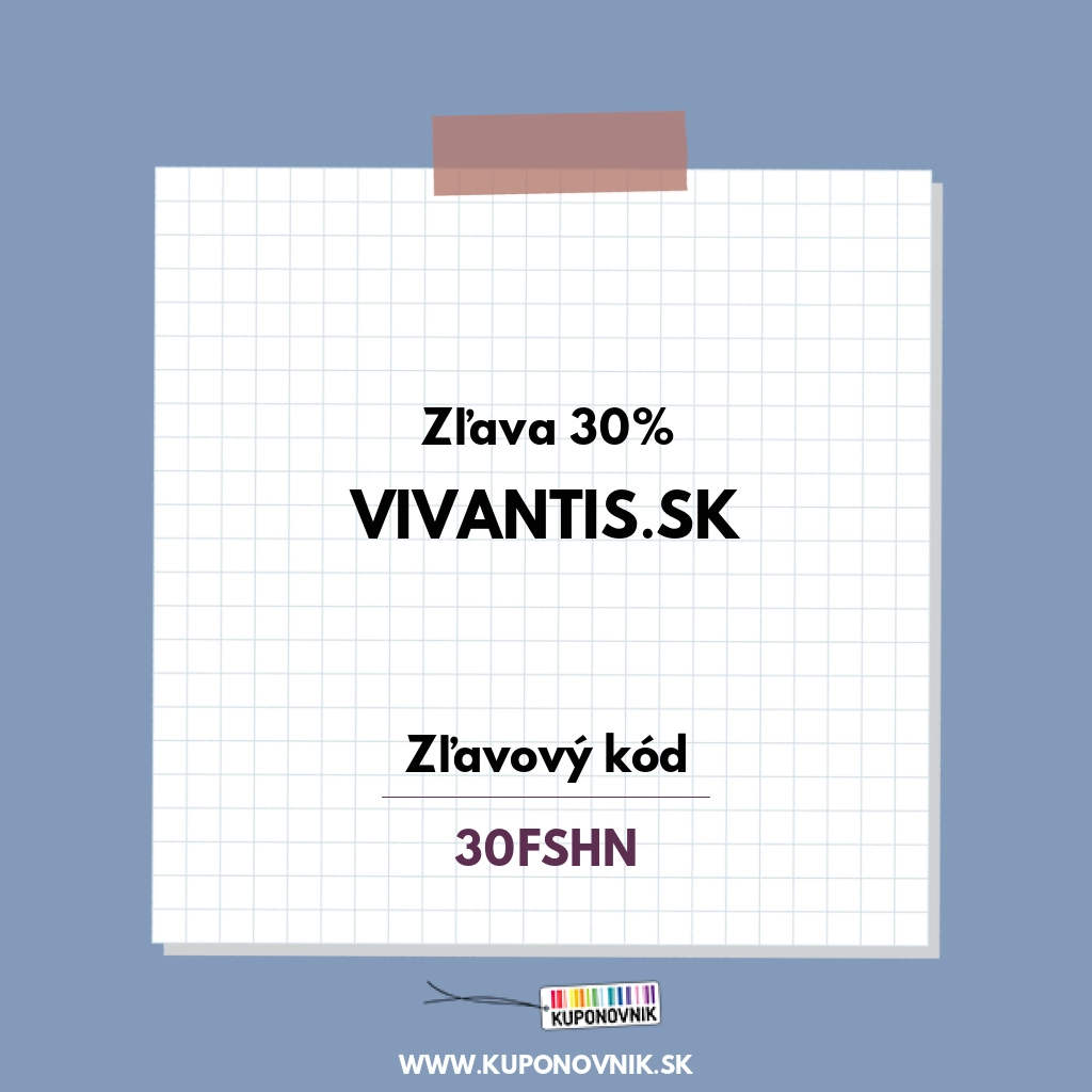 Vivantis.sk zľavový kód - Zľava 30%