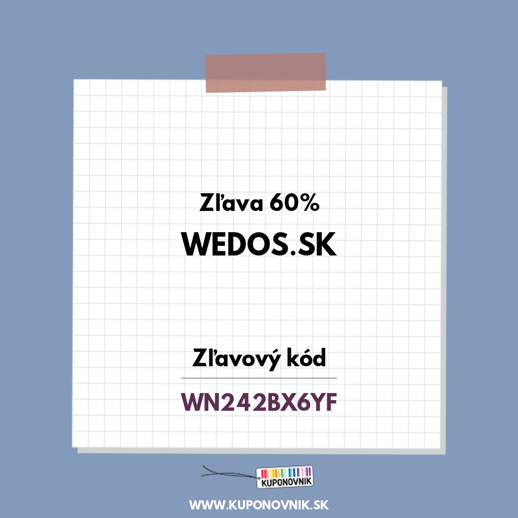 Wedos.sk zľavový kód - Zľava 60%